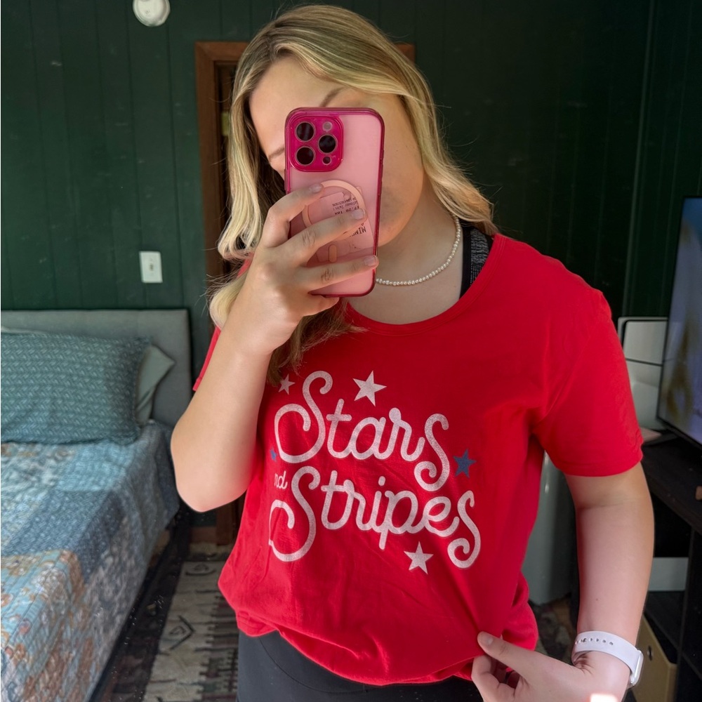 Red Stars and Stripes Women's Top